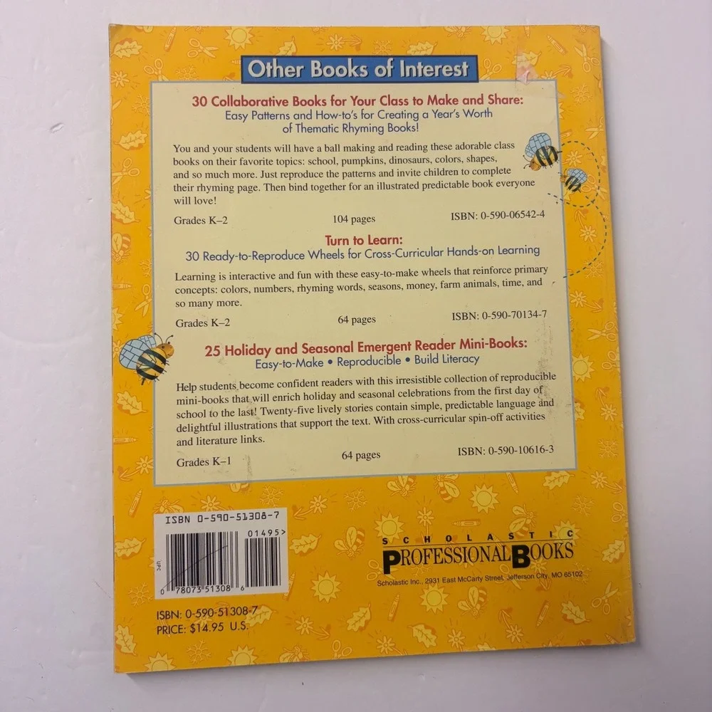 Scholastic Lets Find Out Around-the-Year Mini-Books Grades PreK-1 1998 Literacy
